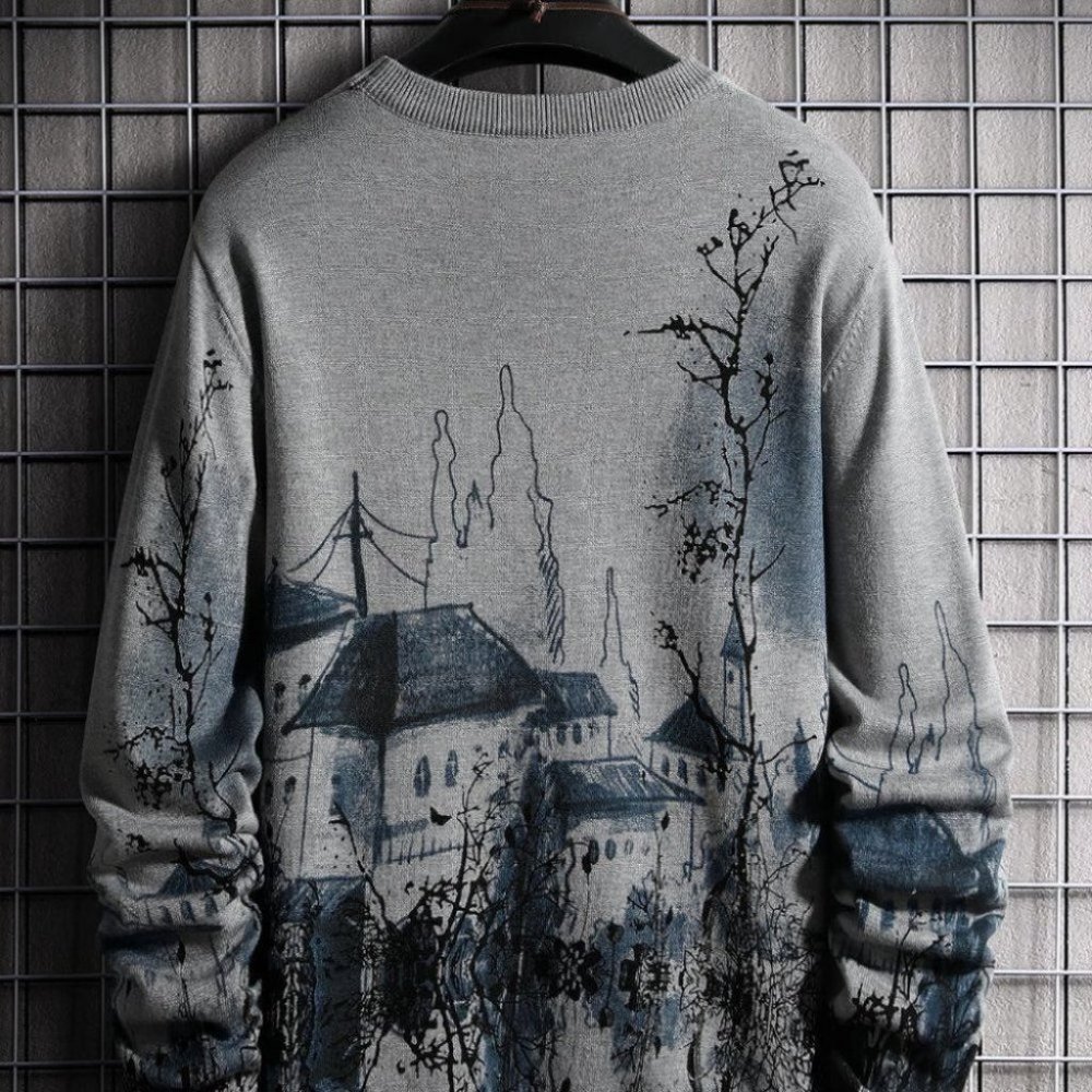 Dark Grey Mens Sweater - Picture 3 of 6